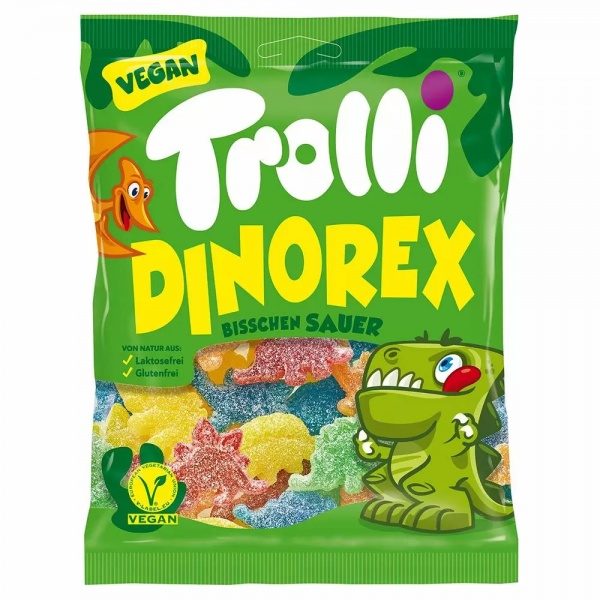 Dinorex Dinosaur Vegan Gummy Sweets Trolli 150